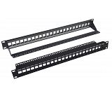 19 "1U STP Cat.6A blank patch panel 24 ports 610006