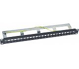 19 "1U STP Cat.6A blank patch panel 24 ports 610007