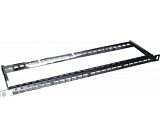 19 "0.5U STP Cat 6A blank patch panel 24 ports 610011