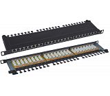 19 "0.5U STP Cat 6A patch panel 24 ports 610018