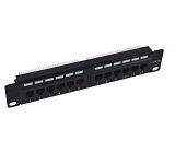 10 "1U UTP Cat.5e patch panel 12 ports 610030