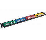 19 "1U 45 Degree UTP Cat.5e patch panel 24 ports 610066