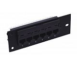 5 "1U UTP Cat.5e patch panel 6 ports 610077