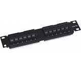 10 "1U UTP Cat.5e patch panel 12 ports 610078