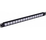 19 "1U UTP blank patch panel 12 ports 610099