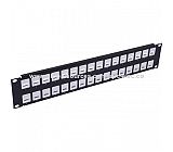 19 "2U UTP blank patch panel 24 ports 610102