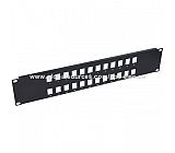 19 "2U UTP blank patch panel 24 ports 610107