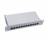 10 "1U STP cat6 patch panel 12 ports 610133