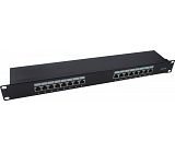 19 "1U STP cat5e patch panel 16 ports 610134