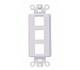Decora insert plate 3 port 630249-3P