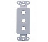 Decora insert plate 3 port 630250-3P