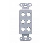 Decora insert plate 6 port 630250-6P