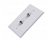 Coaxial wall plate 630281