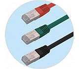 SF/UTP double fully shielded twisted 4 pair Cat 5e patch cord SFTP526-MMCC